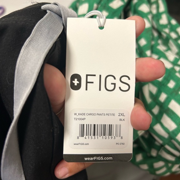 NWT Figs Womens XXL  Kade Scrubs in black - Picture 7 of 7